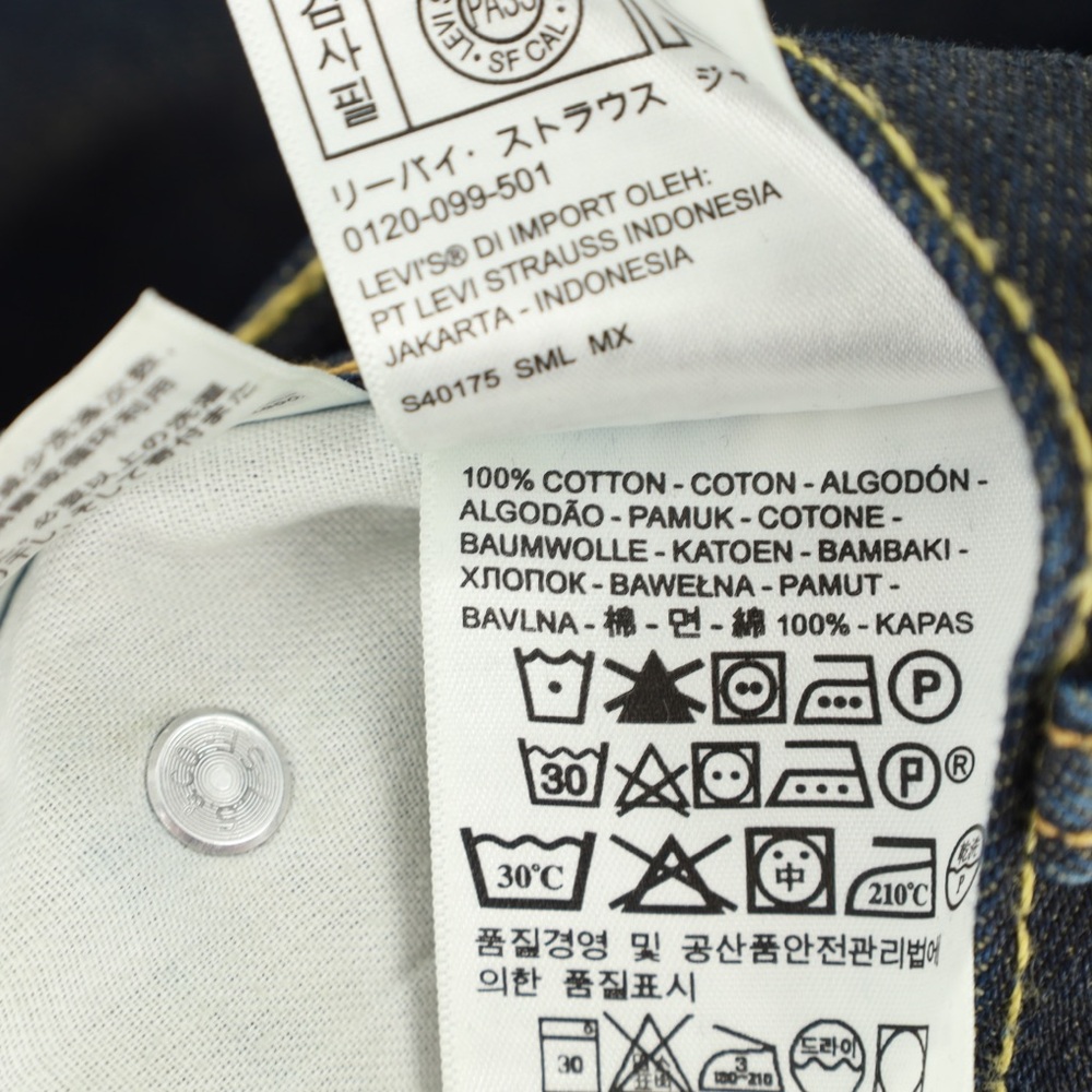 Levi's Dark Indigo Slim Men's Jeans Size‎ 31x30 - Picture 9 of 9